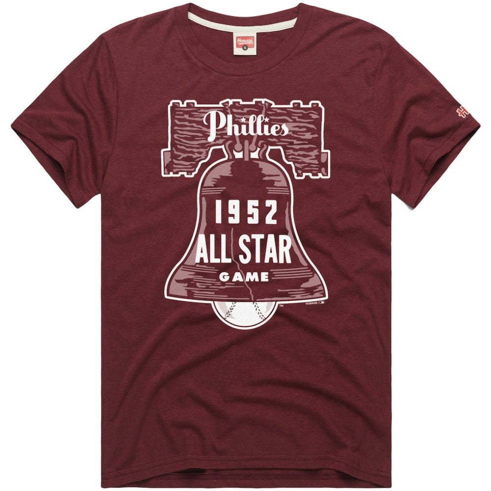 Philadelphia Phillies Homage Hyper Local Refresh T-Shirt - Wine T-shirts