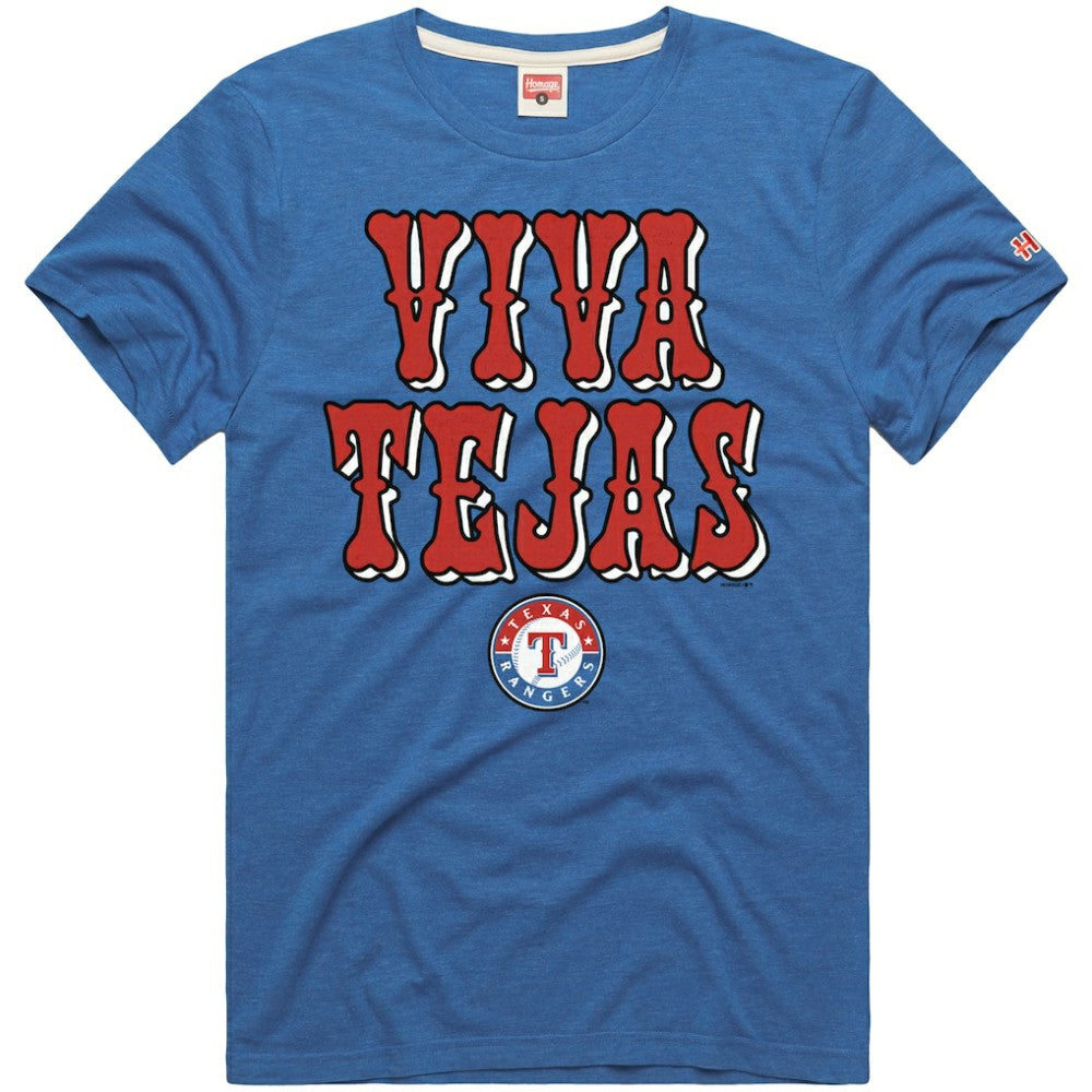 Texas Rangers Homage Hyper Local Refresh T-Shirt - Royal T-shirts
