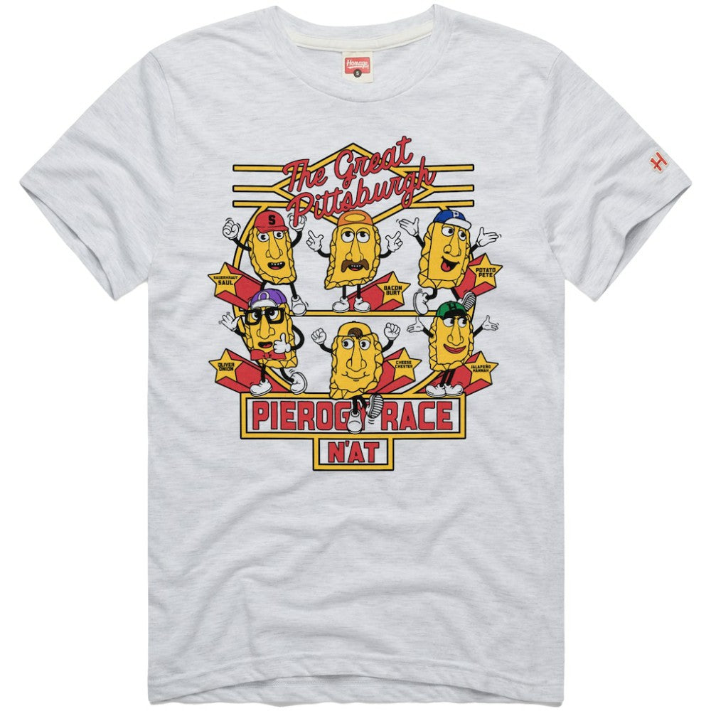 Pittsburgh Pirates Homage Hyper Local Refresh Tri-Blend T-Shirt - Ash T-shirts