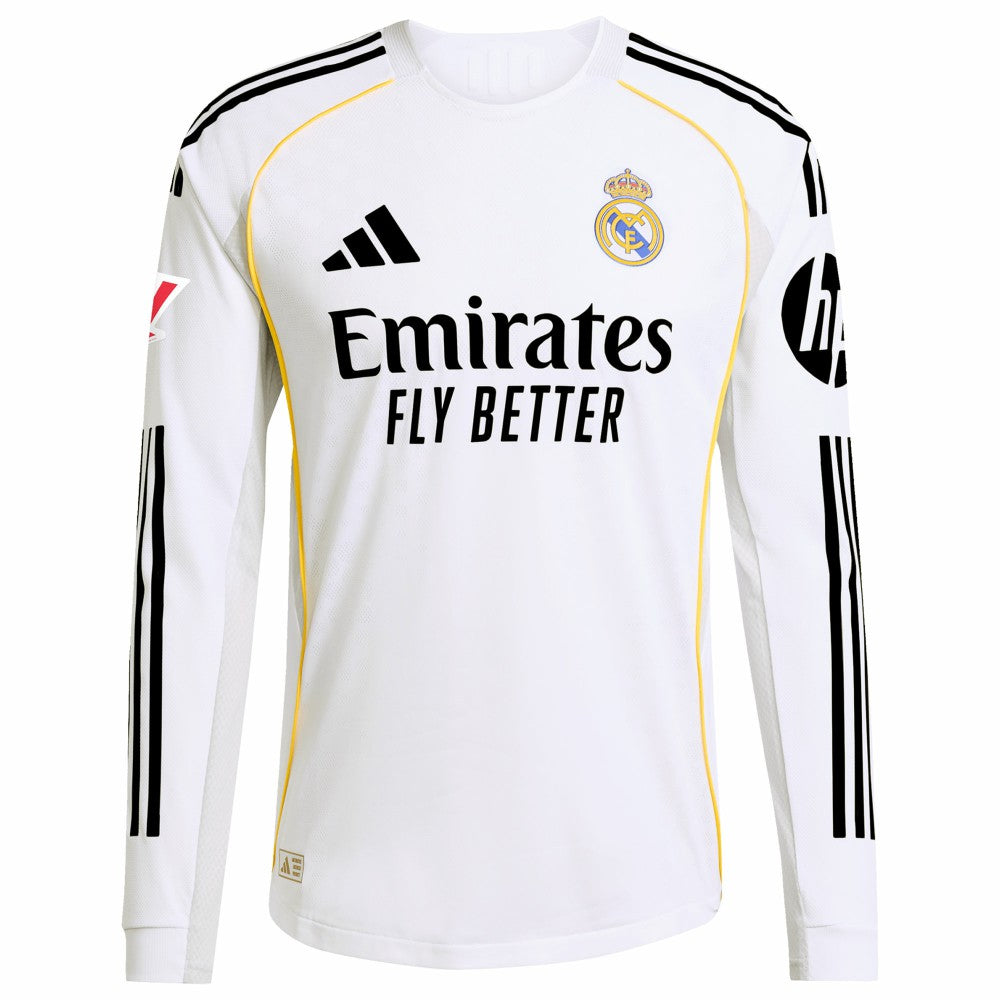 Kylian Mbappé Real Madrid 2025/26 Home Long Sleeve Player Jersey White - Adidas sale