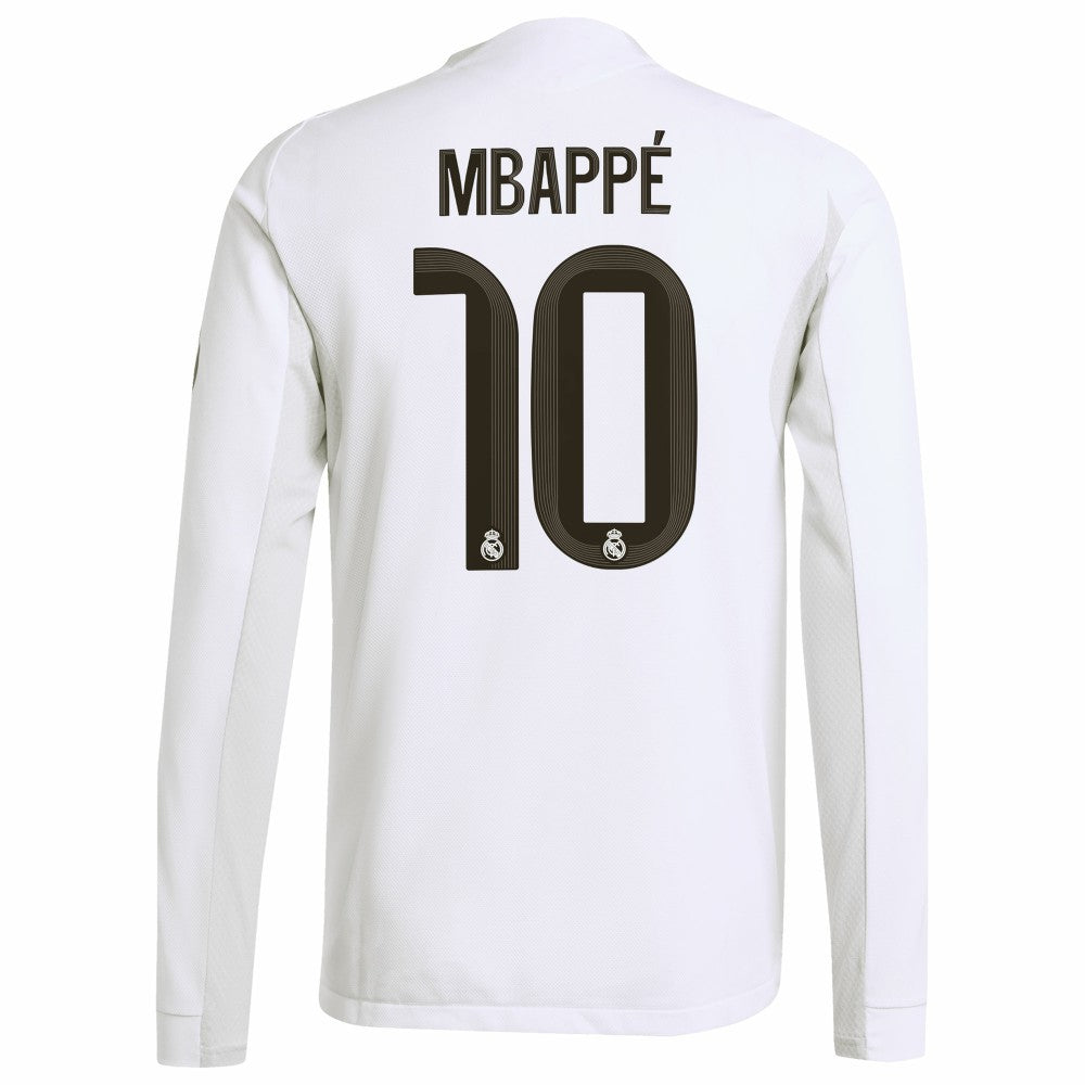 Kylian Mbappé Real Madrid 2025/26 Home Long Sleeve Player Jersey White - Adidas sale