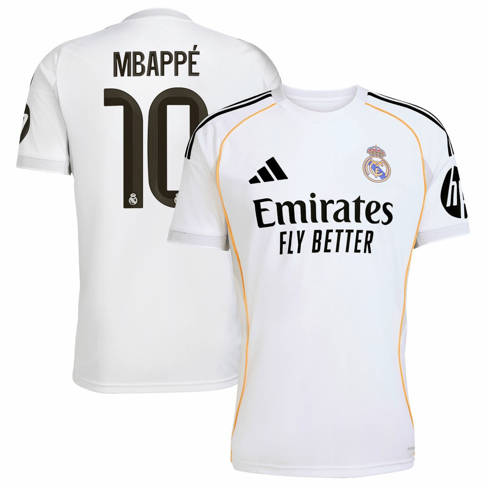 Kylian Mbappé Real Madrid 2025/26 Home Replica Player Jersey White - Adidas outlet