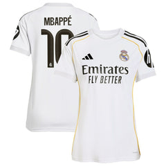 Kylian Mbappé Real Madrid Women's 2025/26 Home Replica Player Jersey White - Adidas for sale