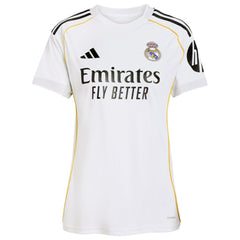 Kylian Mbappé Real Madrid Women's 2025/26 Home Replica Player Jersey White - Adidas for sale