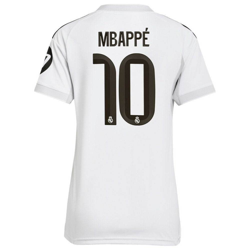 Kylian Mbappé Real Madrid Women's 2025/26 Home Replica Player Jersey White - Adidas for sale