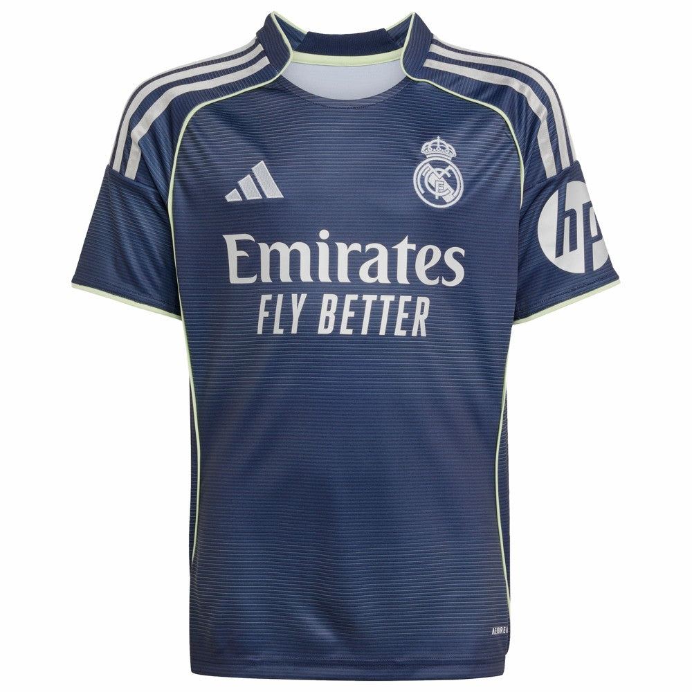 Kylian Mbappé Real Madrid Youth 2025/26 Away Replica Player Jersey Blue - Adidas