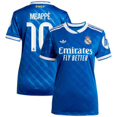 Kylian Mbappé Real Madrid Women's 2025/26 Third Replica Player Jersey Blue - Adidas cheap