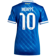 Kylian Mbappé Real Madrid Women's 2025/26 Third Replica Player Jersey Blue - Adidas cheap