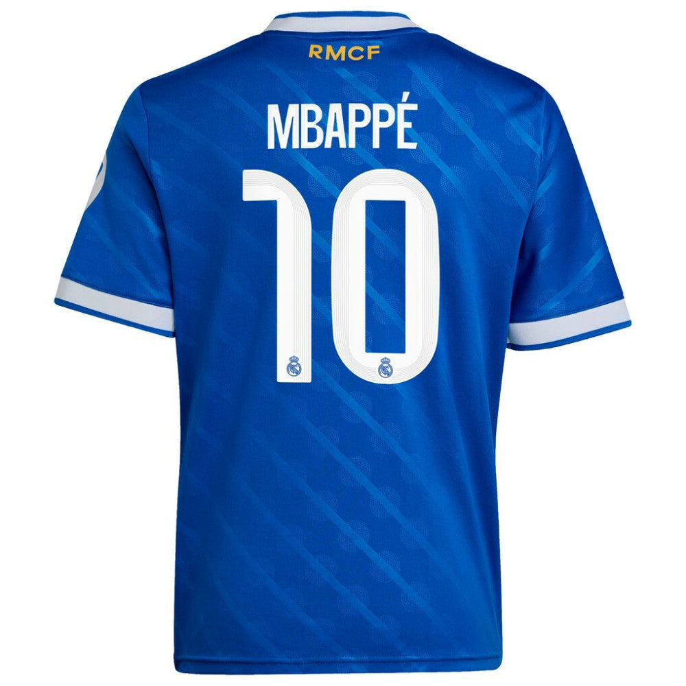 Kylian Mbappé Real Madrid Youth 2025/26 Third Replica Player Jersey Blue - Adidas outlet