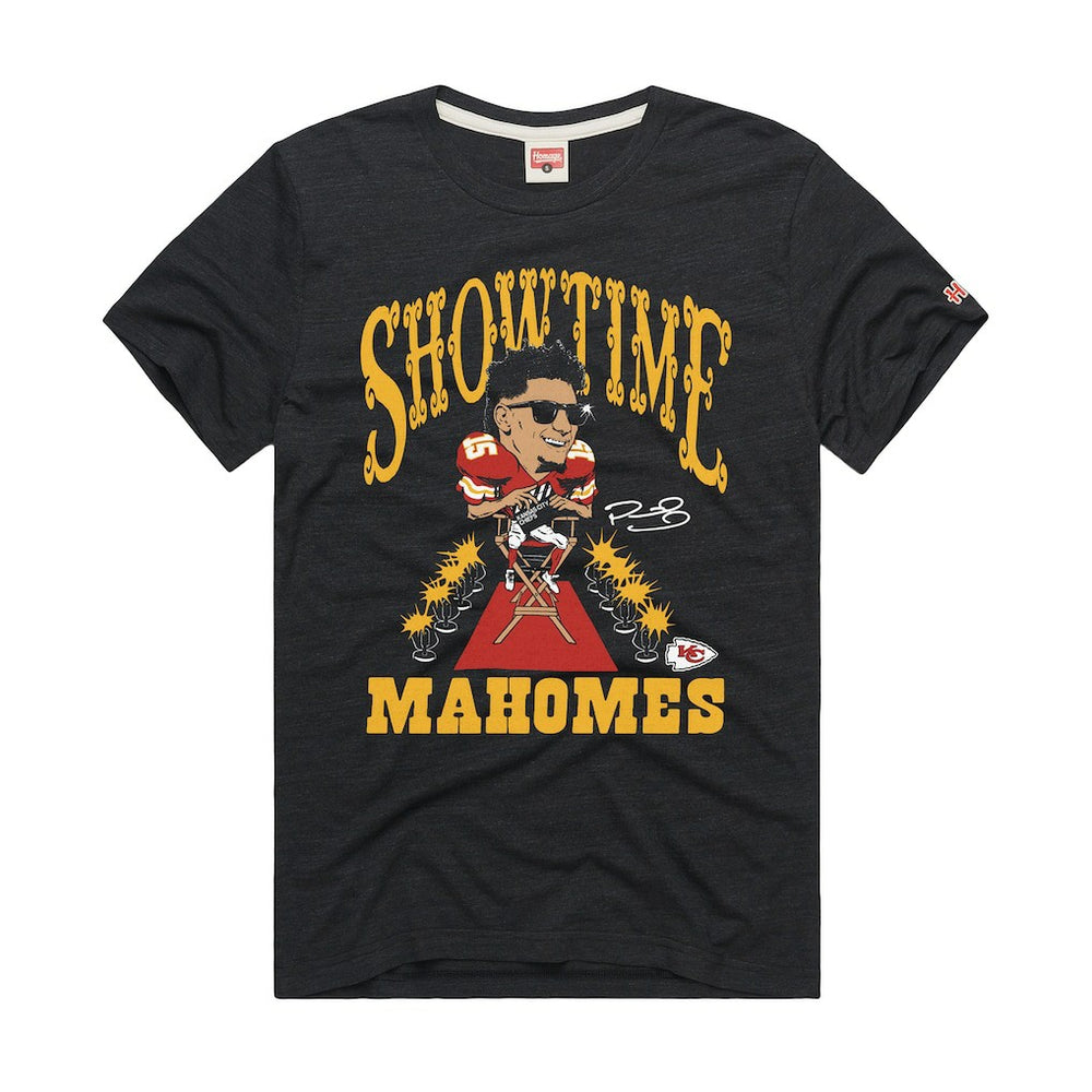 Patrick Mahomes Kansas City Chiefs Homage Unisex Caricature Player Graphic Tri-Blend T-Shirt - Charcoal T-shirts