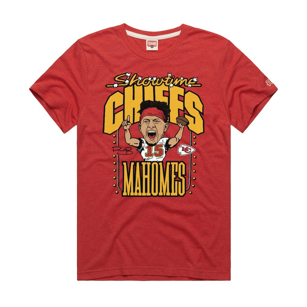 Patrick Mahomes Kansas City Chiefs Homage Unisex Caricature Player Graphic Tri-Blend T-Shirt - Red T-shirts