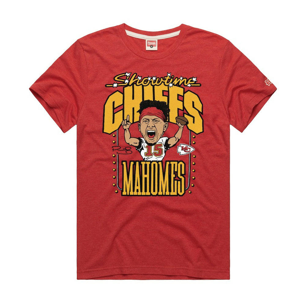 Patrick Mahomes Kansas City Chiefs Homage Unisex Caricature Player Graphic Tri-Blend T-Shirt - Red T-shirts