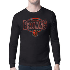 Cleveland Browns Starter Team Track Graphic Long Sleeve T-Shirt - Black T-shirts