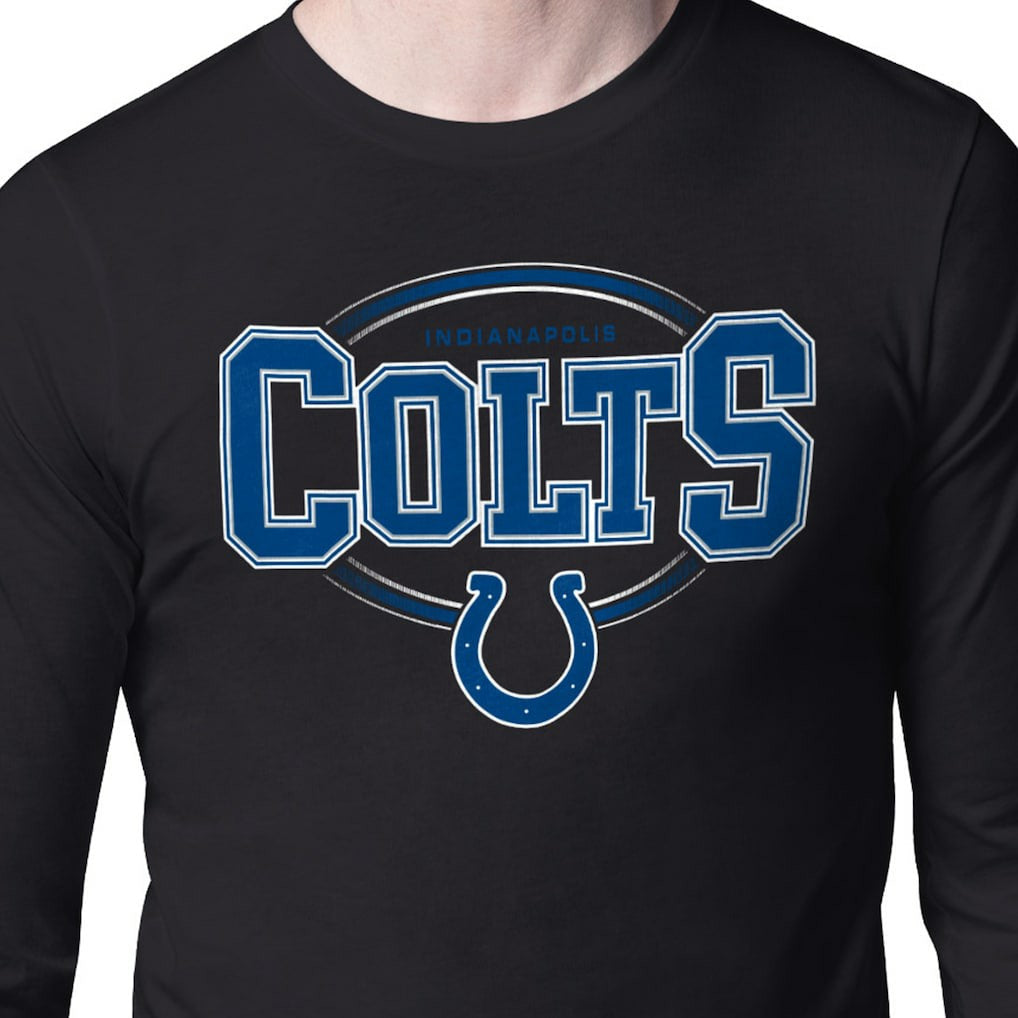 Indianapolis Colts Starter Team Track Graphic Long Sleeve T-Shirt - Black T-shirts