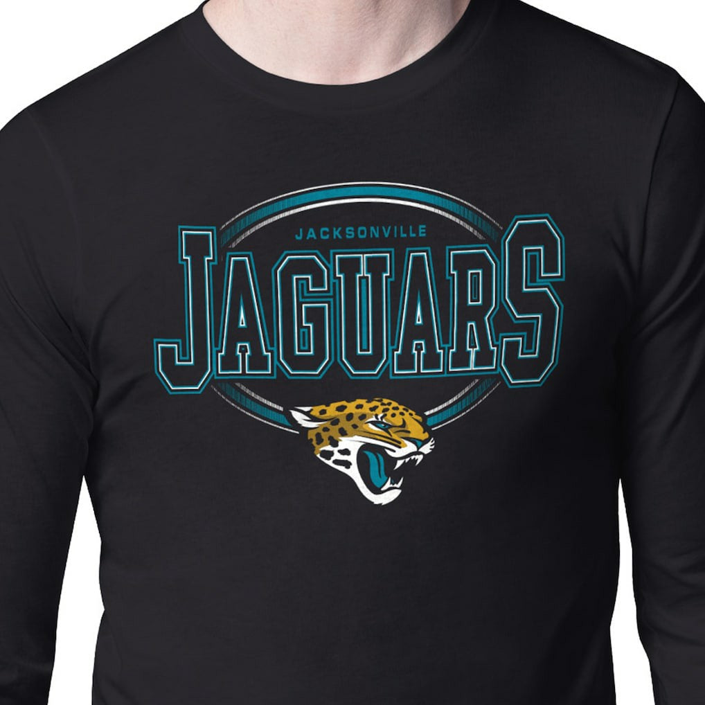 Jacksonville Jaguars Starter Team Track Graphic Long Sleeve T-Shirt - Black T-shirts