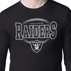 Las Vegas Raiders Starter Team Track Graphic Long Sleeve T-Shirt - Black T-shirts