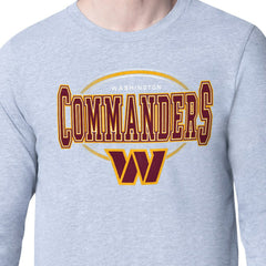 Washington Commanders Starter Team Track Graphic Long Sleeve T-Shirt - Heather Gray T-shirts