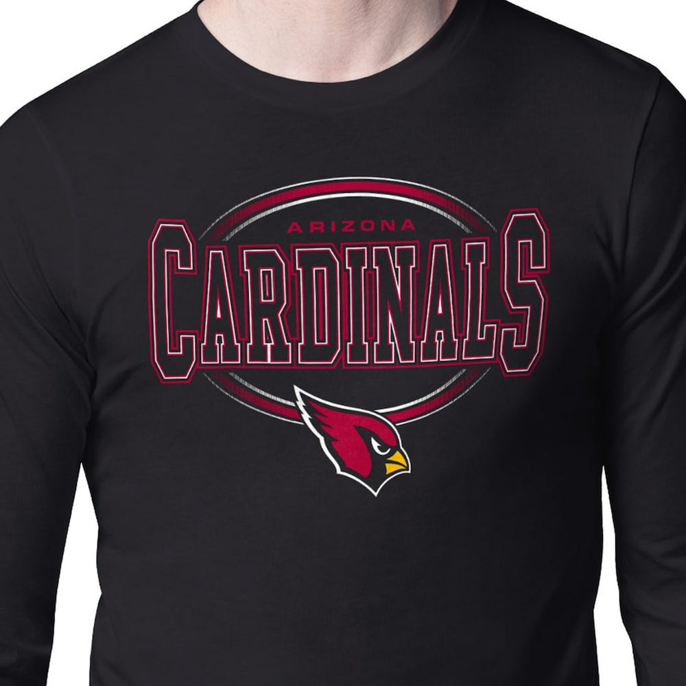 Arizona Cardinals Starter Team Track Graphic Long Sleeve T-Shirt - Black T-shirts