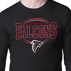 Atlanta Falcons Starter Team Track Graphic Long Sleeve T-Shirt - Black T-shirts