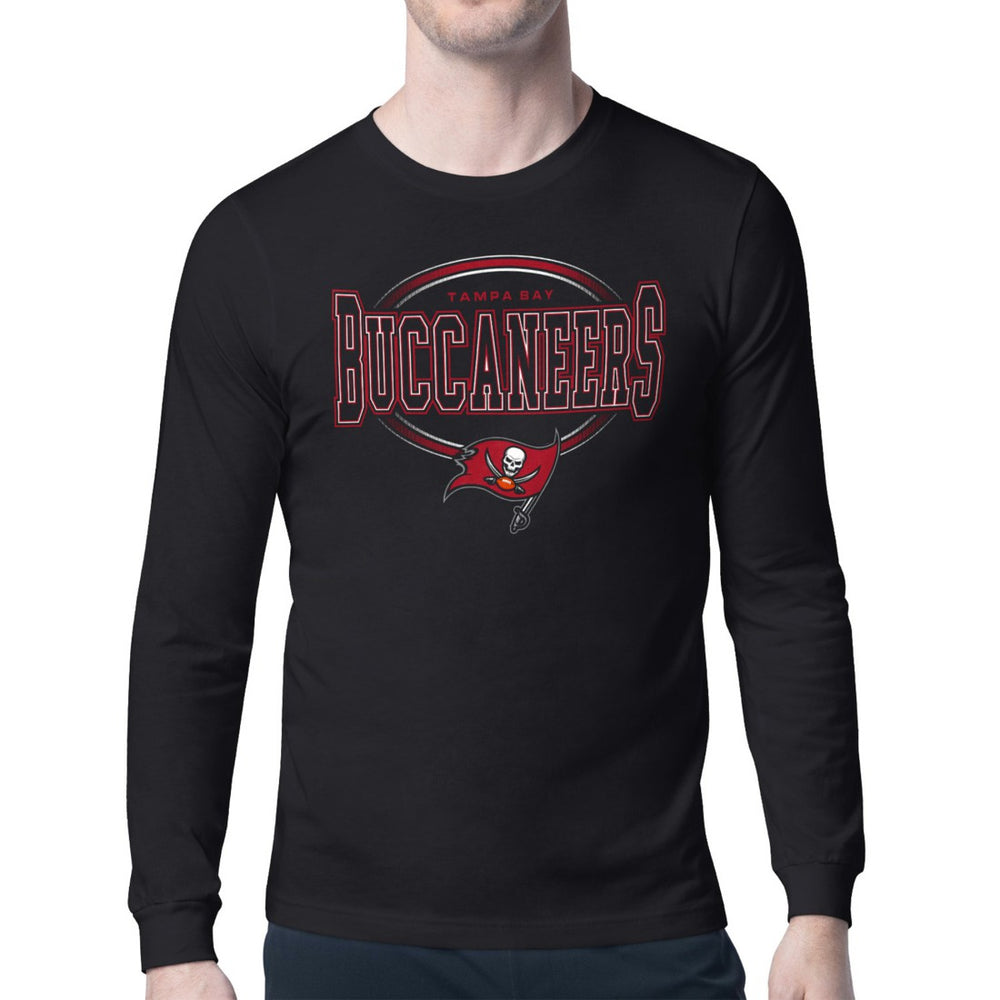 Tampa Bay Buccaneers Starter Team Track Graphic Long Sleeve T-Shirt - Black T-shirts