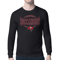 Tampa Bay Buccaneers Starter Team Track Graphic Long Sleeve T-Shirt - Black T-shirts