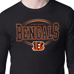 Cincinnati Bengals Starter Team Track Graphic Long Sleeve T-Shirt - Black T-shirts