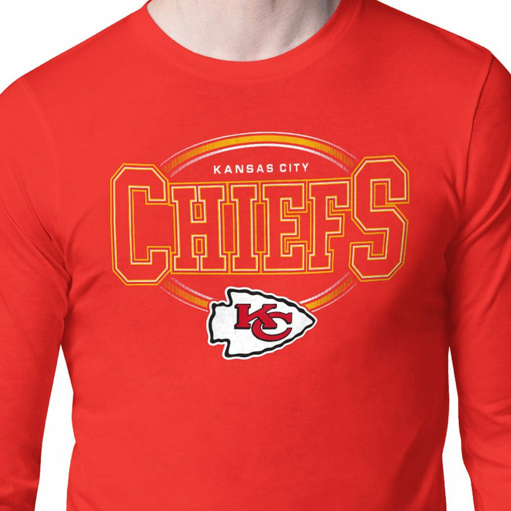 Kansas City Chiefs Starter Team Track Graphic Long Sleeve T-Shirt - Red T-shirts