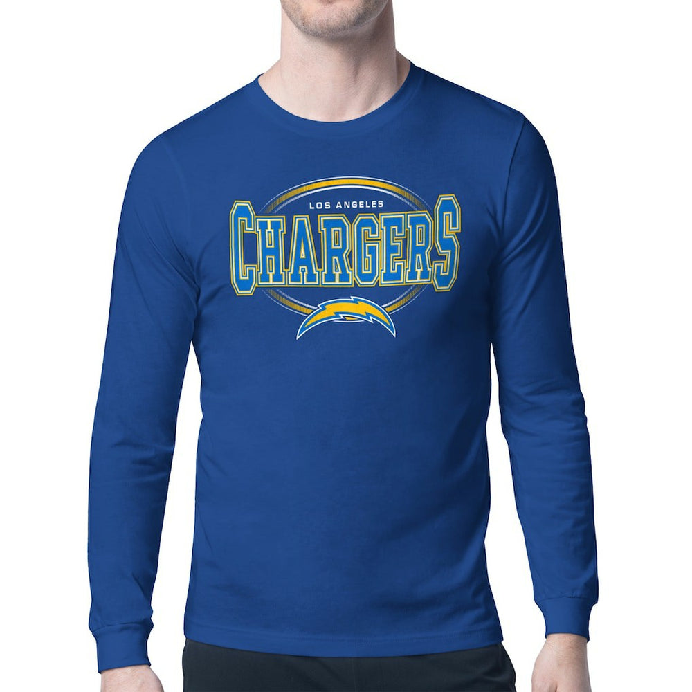 Los Angeles Chargers Starter Team Track Graphic Long Sleeve T-Shirt - Royal T-shirts