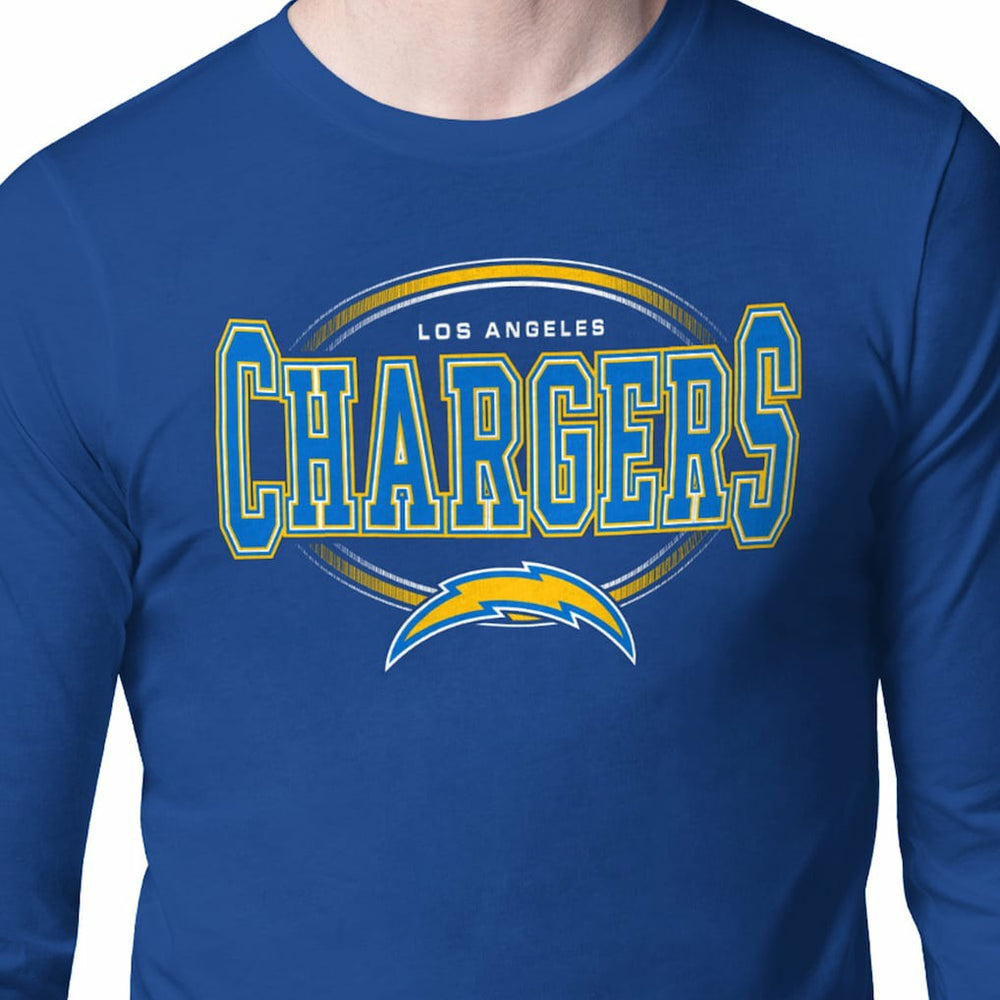 Los Angeles Chargers Starter Team Track Graphic Long Sleeve T-Shirt - Royal T-shirts