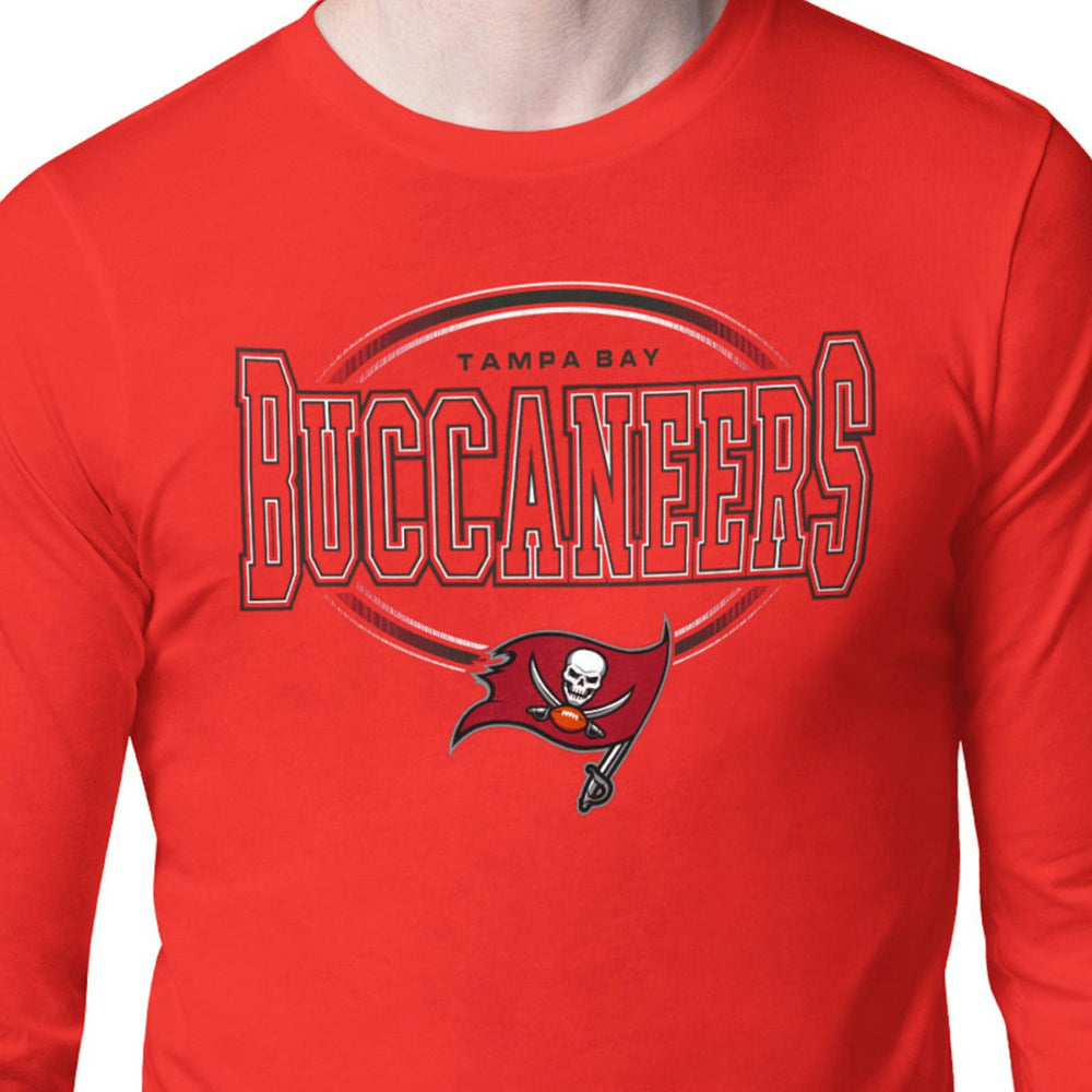 Tampa Bay Buccaneers Starter Team Track Graphic Long Sleeve T-Shirt - Red T-shirts