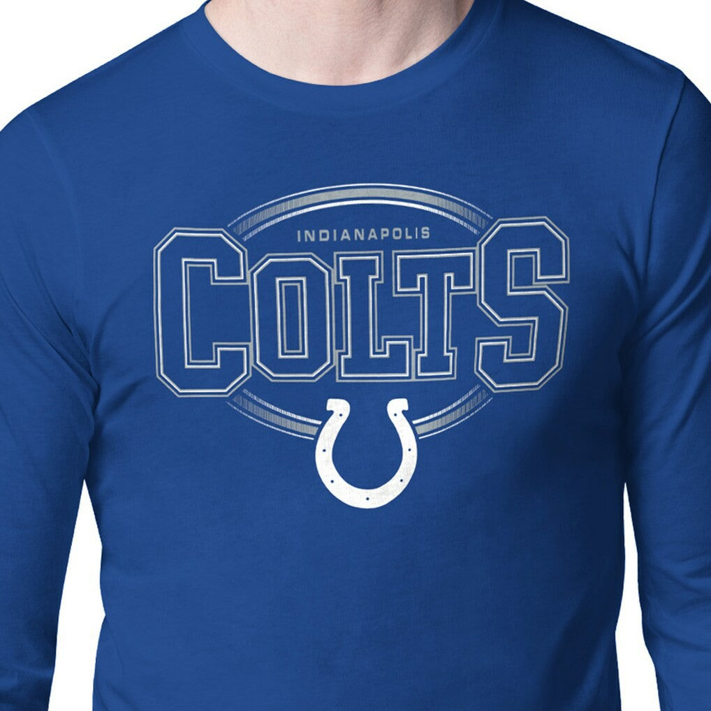 Indianapolis Colts Starter Team Track Graphic Long Sleeve T-Shirt - Royal T-shirts