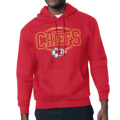 Kansas City Chiefs Starter Team Track Graphic Pullover Hoodie - Red Hoodies