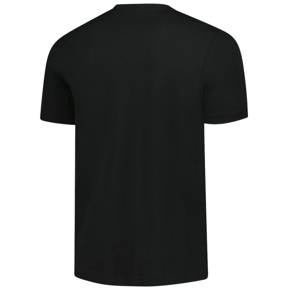 Boston Red Sox New Era Bronze Logo with Cross Bats Established T-Shirt - Black T-shirts