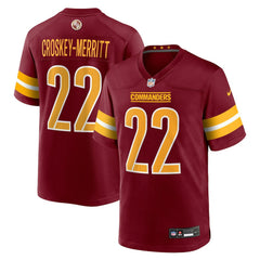 Jacory Croskey-Merritt Washington Commanders Team Game Jersey - Burgundy Jerseys
