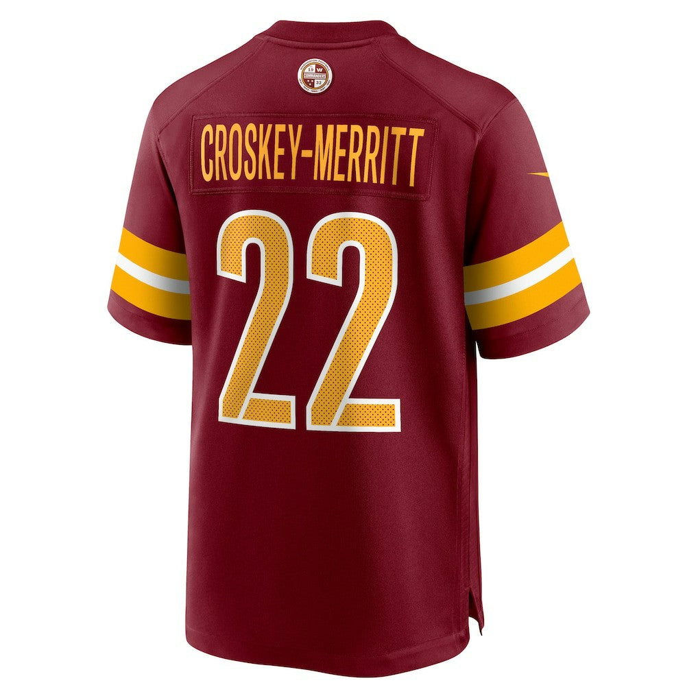 Jacory Croskey-Merritt Washington Commanders Team Game Jersey - Burgundy Jerseys
