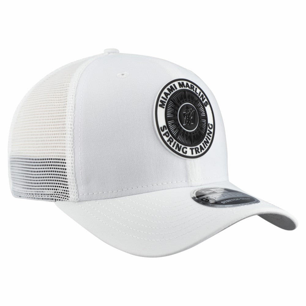 Miami Marlins New Era 2026 Spring Training Fan Pack 9SEVENTY Adjustable Trucker Hat - White Hats