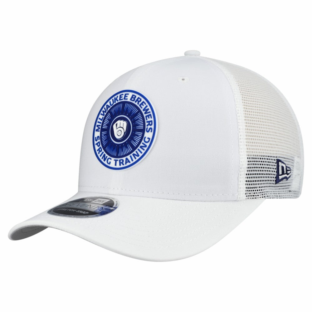 Milwaukee Brewers New Era 2026 Spring Training Fan Pack 9SEVENTY Adjustable Trucker Hat - White Hats