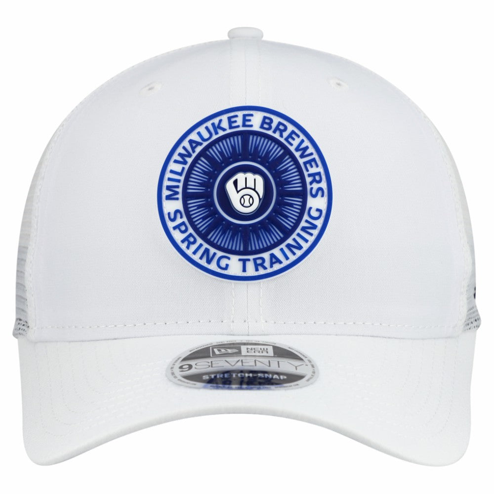 Milwaukee Brewers New Era 2026 Spring Training Fan Pack 9SEVENTY Adjustable Trucker Hat - White Hats