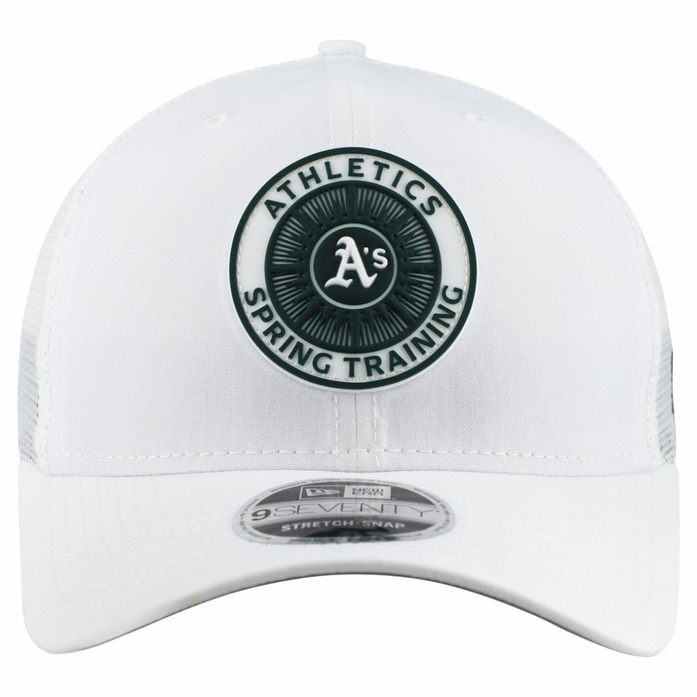 Athletics New Era 2026 Spring Training Fan Pack 9SEVENTY Adjustable Trucker Hat - White Hats