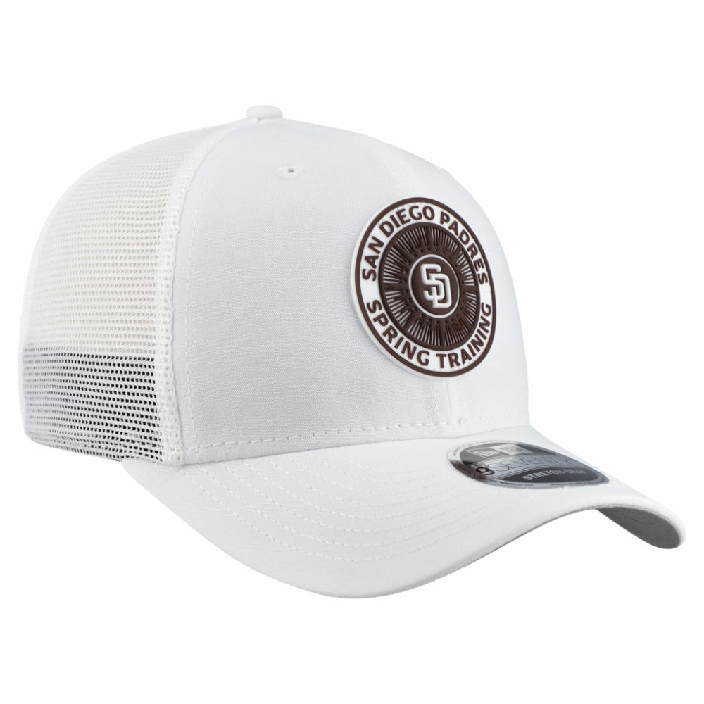 San Diego Padres New Era 2026 Spring Training Fan Pack 9SEVENTY Adjustable Trucker Hat - White Hats
