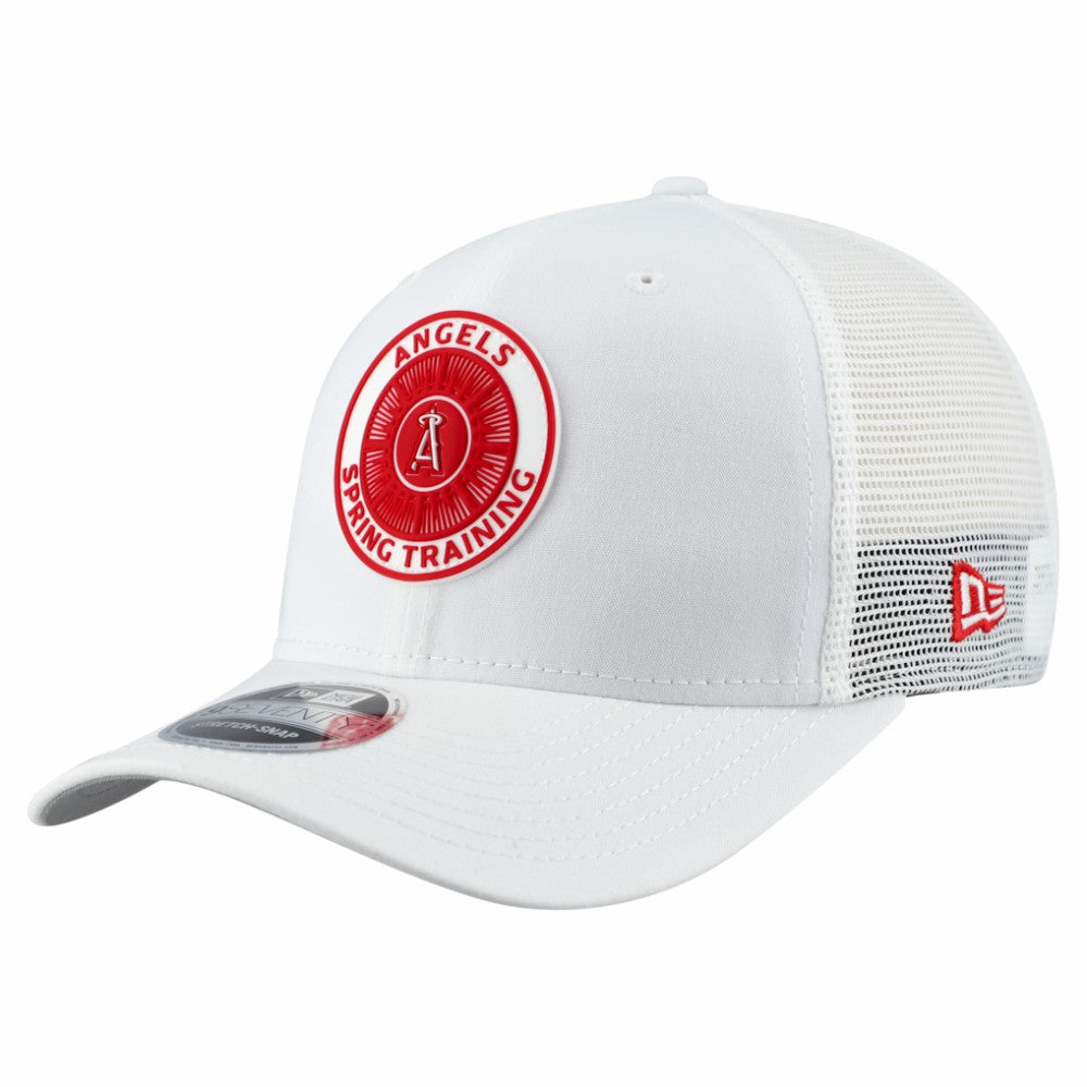 Los Angeles Angels New Era 2026 Spring Training Fan Pack 9SEVENTY Adjustable Trucker Hat - White Hats