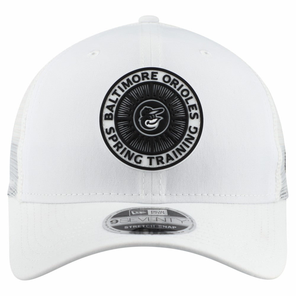 Baltimore Orioles New Era 2026 Spring Training Fan Pack 9SEVENTY Adjustable Trucker Hat - White Hats