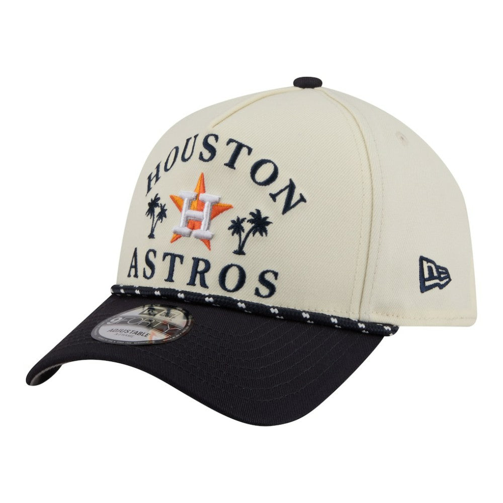 Houston Astros New Era 2026 Spring Training Fan Pack Rope A-Frame 9FORTY Adjustable Hat - Cream Hats