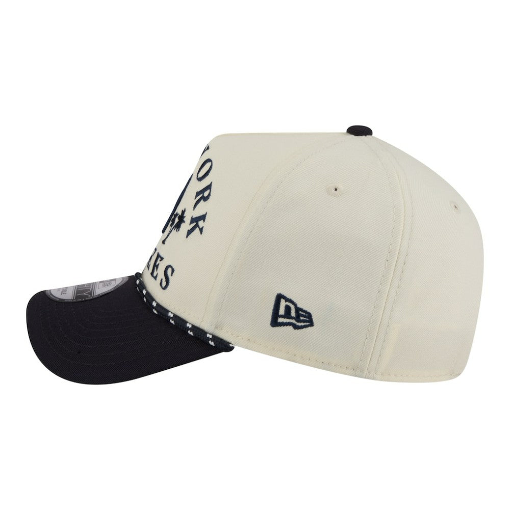 New York Yankees New Era 2026 Spring Training Fan Pack Rope A-Frame 9FORTY Adjustable Hat - Cream Hats