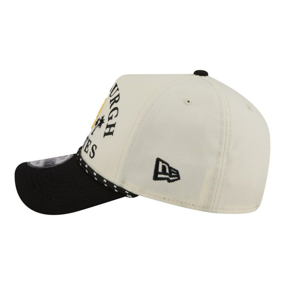 Pittsburgh Pirates New Era 2026 Spring Training Fan Pack Rope A-Frame 9FORTY Adjustable Hat - Cream Hats