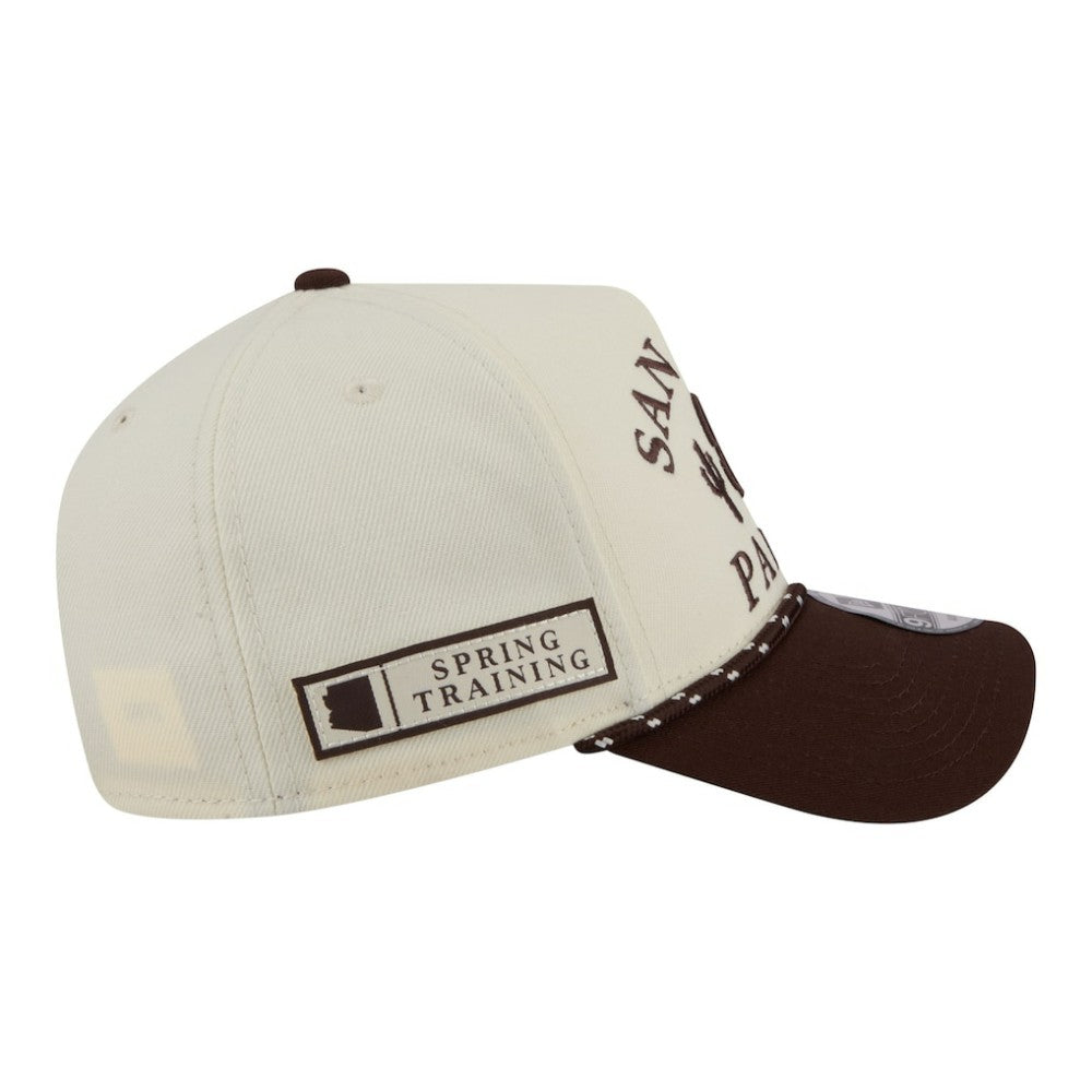 San Diego Padres New Era 2026 Spring Training Fan Pack Rope A-Frame 9FORTY Adjustable Hat - Cream Hats
