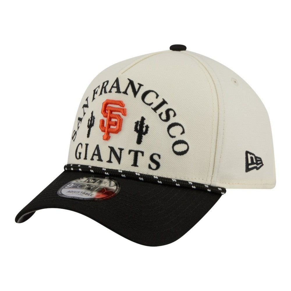 San Francisco Giants New Era 2026 Spring Training Fan Pack Rope A-Frame 9FORTY Adjustable Hat - Cream Hats