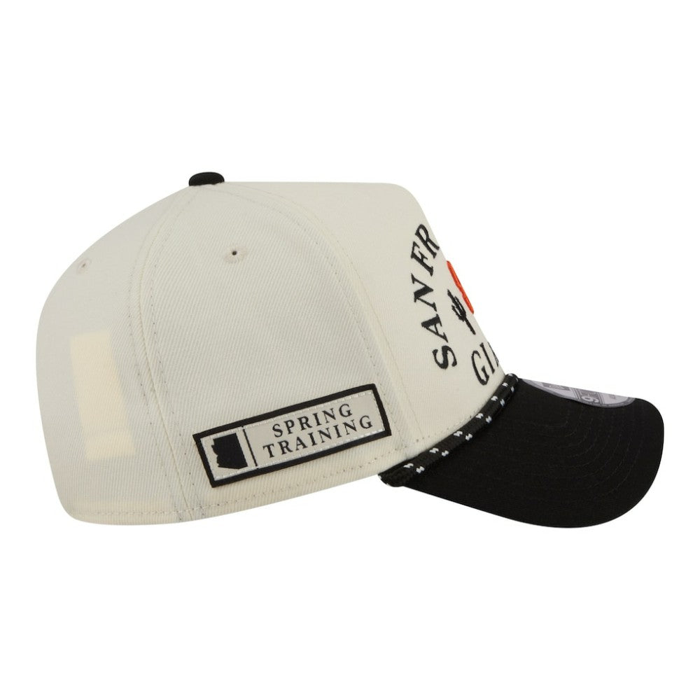 San Francisco Giants New Era 2026 Spring Training Fan Pack Rope A-Frame 9FORTY Adjustable Hat - Cream Hats