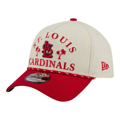 St. Louis Cardinals New Era 2026 Spring Training Fan Pack Rope A-Frame 9FORTY Adjustable Hat - Cream Hats