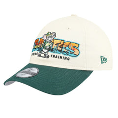 Athletics New Era Youth 2026 Spring Training Fan Pack Batter 9TWENTY Adjustable Hat - Stone/Green Hats